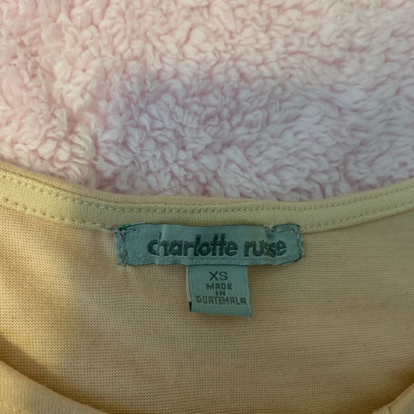 Pinkish/Tan crop top shirt. - Picture 3 of 5